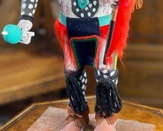 AS-IS Vintage Hopi Kachina Buddy Lewis 1974 Native American 16x7.5x5in HxWxD