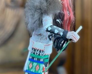 Vintage Hopi Hilili Kachina Tino Youvella Native American Katsina 12x6x4in HxWxD