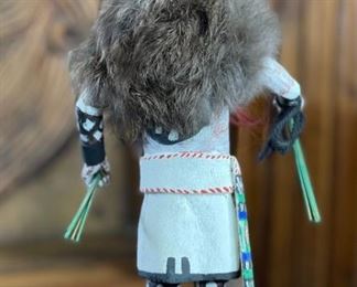 Vintage Hopi Hilili Kachina Tino Youvella Native American Katsina 12x6x4in HxWxD