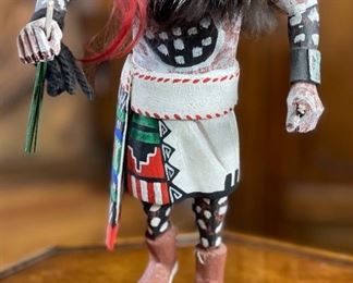 Vintage Hopi Hilili Kachina Tino Youvella Native American Katsina 12x6x4in HxWxD