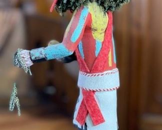 Vintage Konin Kachina Supai Tino Youvella Native American Katsina 13x6x4in HxWxD