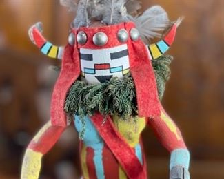 Vintage Konin Kachina Supai Tino Youvella Native American Katsina 13x6x4in HxWxD