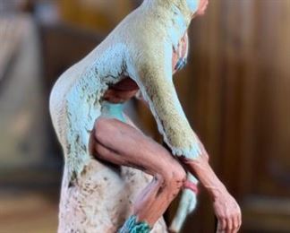 Ski Country Bourbon Whiskey Antelope Dancer Limited Edition Decanter 1982 Barbara F. Toss 13x5x5in HxWxD