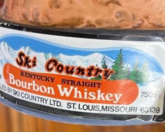 Ski Country Bourbon Whiskey Antelope Dancer Limited Edition Decanter 1982 Barbara F. Toss 13x5x5in HxWxD