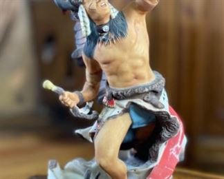 Franklin Mint Spirit of the Sioux RF Murphy Porcelain Figure 10.5x5.5x6in HxWxD