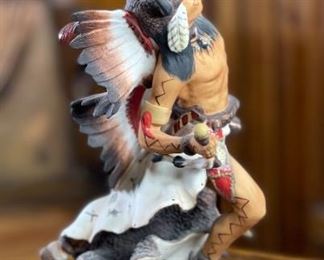 Franklin Mint Spirit of the Sioux RF Murphy Porcelain Figure 10.5x5.5x6in HxWxD