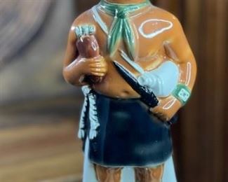 Ezra Brooks Hopi Kachina Bottle No. 7 1978 Heritage China Decanter 13.25x4.5x4.5in HxWxD