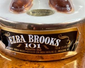 Ezra Brooks Hopi Kachina Bottle No. 7 1978 Heritage China Decanter 13.25x4.5x4.5in HxWxD