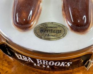 Ezra Brooks Hopi Kachina Bottle No. 7 1978 Heritage China Decanter 13.25x4.5x4.5in HxWxD