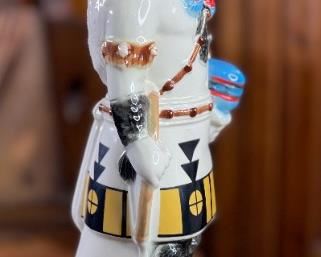 Ezra Brooks Hopi Kachina Bottle No. 6 1977 Heritage China Decanter 13x5x5in HxWxD