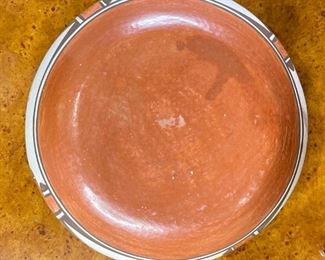 AS-IS Native American Pueblo Polychrome Pottery Bowl 3in H x 7.25inDiameter at rim