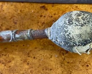 Antique Hugo Berger Goberg Ges Gesch Hammered Metal Table Gong Arts & Crafts Bell 12.5x9.5x3.75in HxWxD