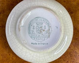 1960s Vintage USAF Chaumont Air Base France Ashtray 7108th Tactical Wing 1.25in H x 5.25in diameter