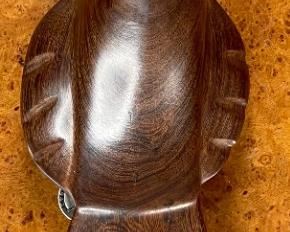 Ironwood Carving Quail Wood Sculpture Rustic 5.5x4.5x12.5in HxWxD