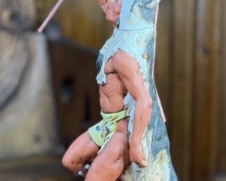 Ski Country Bourbon Whiskey Wolf Dancer Limited Edition Decanter 1981 Barbara F. Foss 16.5x5x6in HxWxD