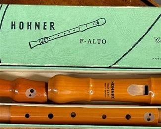 Vintage Hohner F-Alto Concert Recorder in Box Konzert Germany Box: 2x3x12in HxWxD