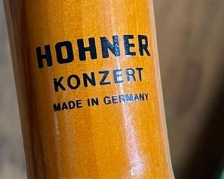 Vintage Hohner F-Alto Concert Recorder in Box Konzert Germany Box: 2x3x12in HxWxD