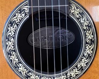 1975 Vintage Ovation Balladeer Model 1122-4 Nylon String Classical Guitar Case: 8x17x43in