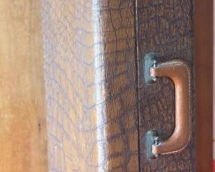 Vintage F.E. Olds & Son The Parisian Ambassador Alto Saxophone Case: 25x6x10.5in