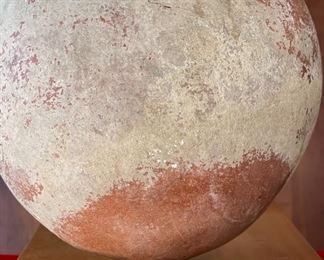 Large Pre Columbian Pottery Native American Pot Vessel 16in h x 12in diameter at rim
