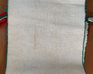 Vintage Hopi Pueblo Ceremonial Dance Sash Native American Broad Face katsina Red/White/Green/Blue Navajo 90in Long x 10.5in W