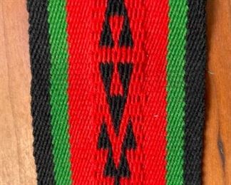 Vintage Hopi Pueblo Ceremonial Belt Sash Kachina Dance Native American Pueblo Warp Float 64in Long x 2.5in Wide