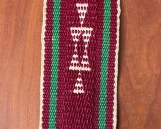#2 Vintage Hopi Pueblo Ceremonial Belt Sash Kachina Dance Native American Pueblo Warp Float 71in Long x 2.5in Wide