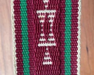 #2 Vintage Hopi Pueblo Ceremonial Belt Sash Kachina Dance Native American Pueblo Warp Float 71in Long x 2.5in Wide