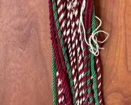 #2 Vintage Hopi Pueblo Ceremonial Belt Sash Kachina Dance Native American Pueblo Warp Float 71in Long x 2.5in Wide