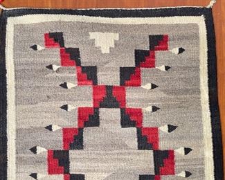Antique Navajo Klagetoh Rug Native American 42in long x 20 in wide