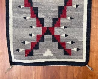Antique Navajo Klagetoh Rug Native American 42in long x 20 in wide