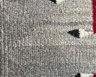 Antique Navajo Klagetoh Rug Native American 42in long x 20 in wide