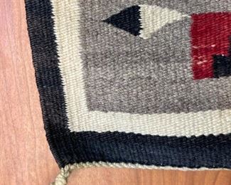 Antique Navajo Klagetoh Rug Native American 42in long x 20 in wide