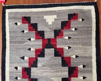 Antique Navajo Klagetoh Rug Native American 42in long x 20 in wide