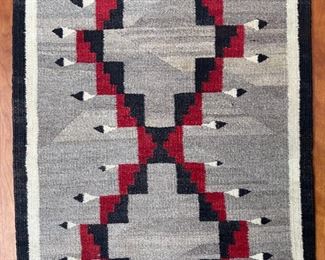 Antique Navajo Klagetoh Rug Native American 42in long x 20 in wide