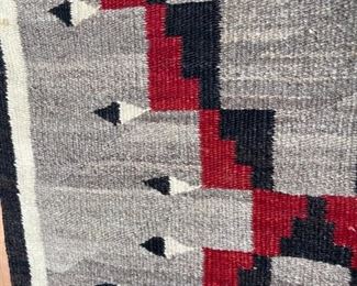 Antique Navajo Klagetoh Rug Native American 42in long x 20 in wide