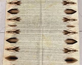 AS-IS Huge Native American Rug 117 x 66in