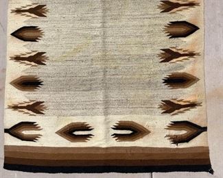 AS-IS Huge Native American Rug 117 x 66in