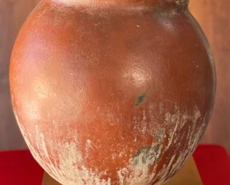 #2 Large Pre Columbian Pottery Native American Pot Vessel 17in H x 12.25in diameter at rim