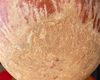 #2 Large Pre Columbian Pottery Native American Pot Vessel 17in H x 12.25in diameter at rim