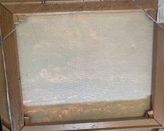 Original Art Hurlstone Fairchild Desert Landscape Frame: 24x28in Canvas:20x24.25in