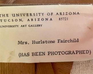 Original Art Hurlstone Fairchild Desert Landscape Frame: 24x28in Canvas:20x24.25in