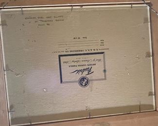 Original Art Hurlstone Fairchild Cañada del Oro Cliffs on Proctor’s Ranch 1958 Frame: 18.5x22.5in Board: 12x16in