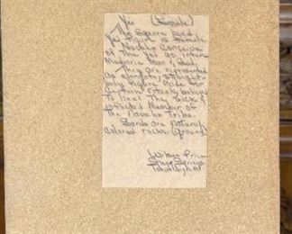 Navajo Female Yei Sand Painting Wilson Price Original Art 16x8in