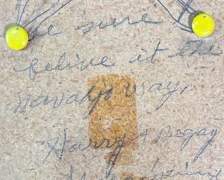 Navajo Prayer People Sand Painting Harry Begay 10x4in