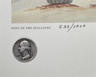 5pc Navajo Quincy Tahoma Litho Prints Lithograph 1972 H. Tutt Native American of Santa Fe Art Unframed 24.75x16.75 Image: 19x12in