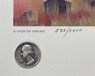 5pc Navajo Quincy Tahoma Litho Prints Lithograph 1972 H. Tutt Native American of Santa Fe Art Unframed 24.75x16.75 Image: 19x12in