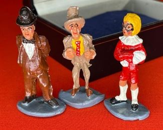 Wallace, Ladmo & Gerald David Bills Lead Figurines "Gorton Toy Soldiers." 2.5in h