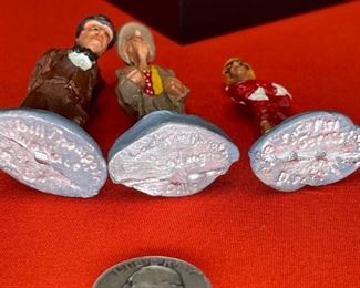 Wallace, Ladmo & Gerald David Bills Lead Figurines "Gorton Toy Soldiers." 2.5in h