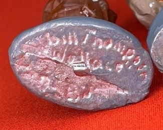 Wallace, Ladmo & Gerald David Bills Lead Figurines "Gorton Toy Soldiers." 2.5in h